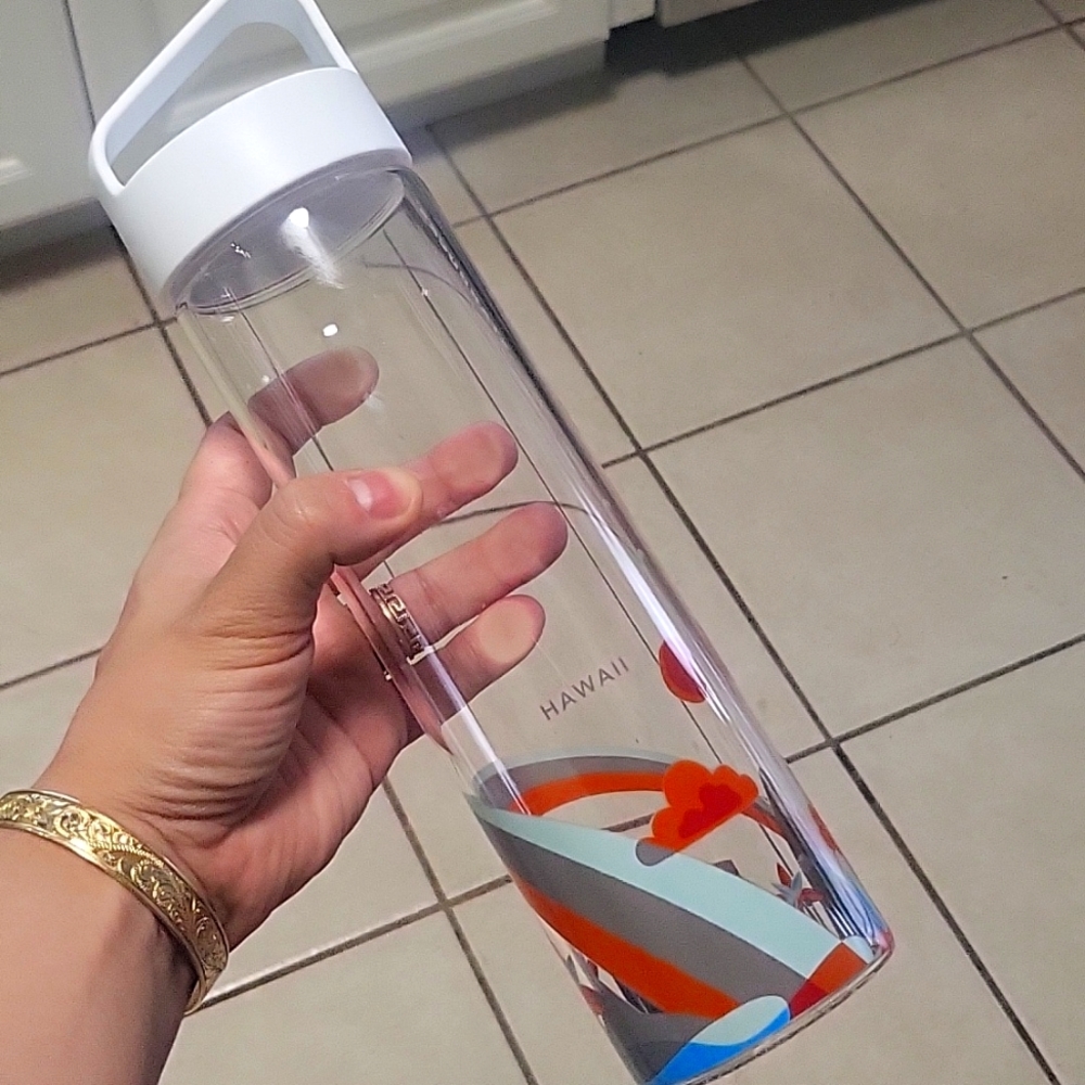 Starbucks Hawaii glass water bottle